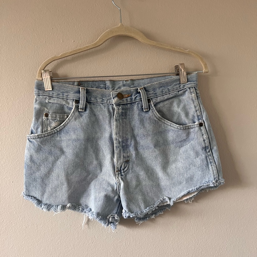Wrangler cut off jean shorts